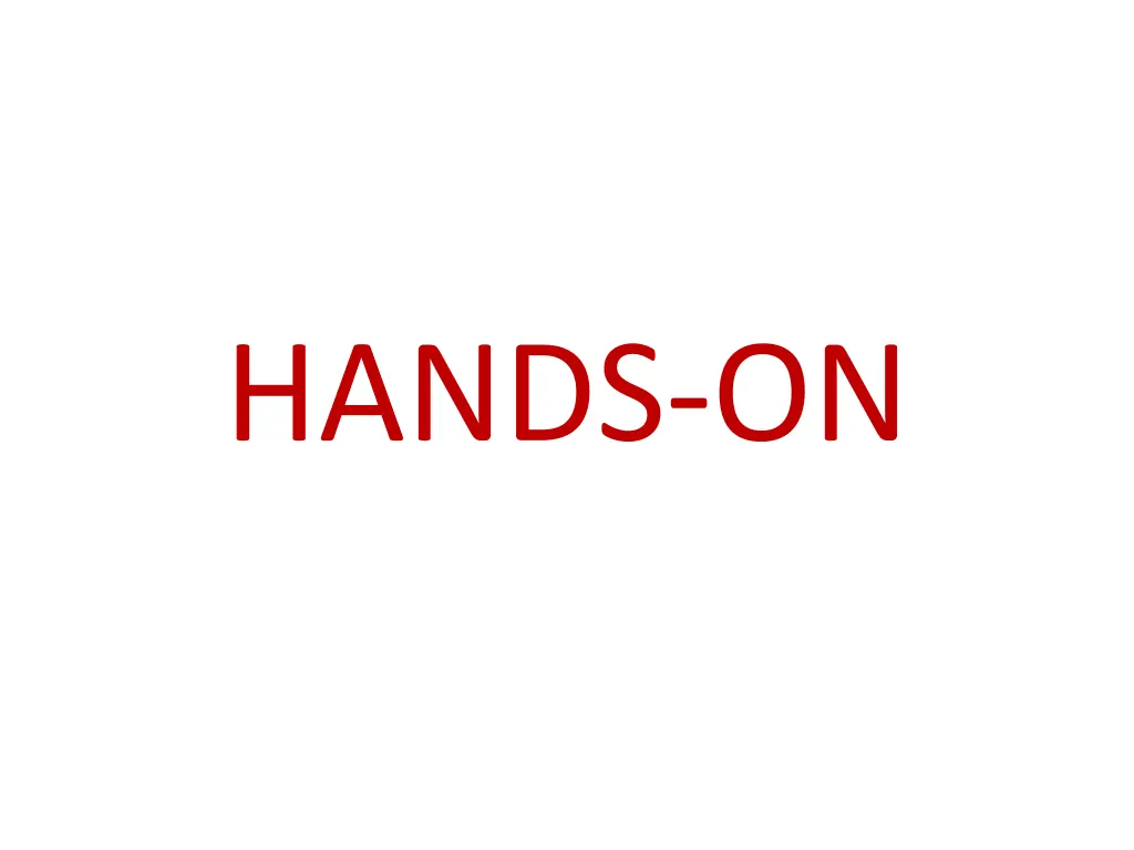 hands on