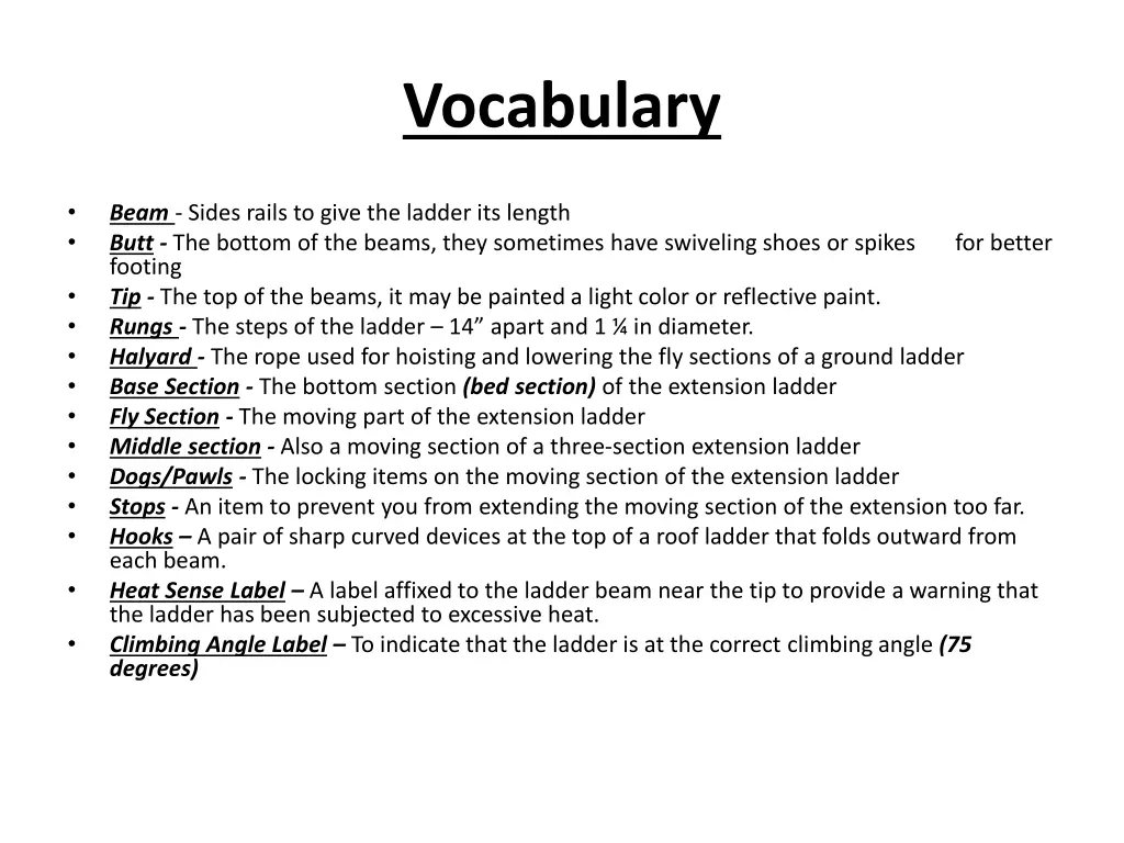 vocabulary