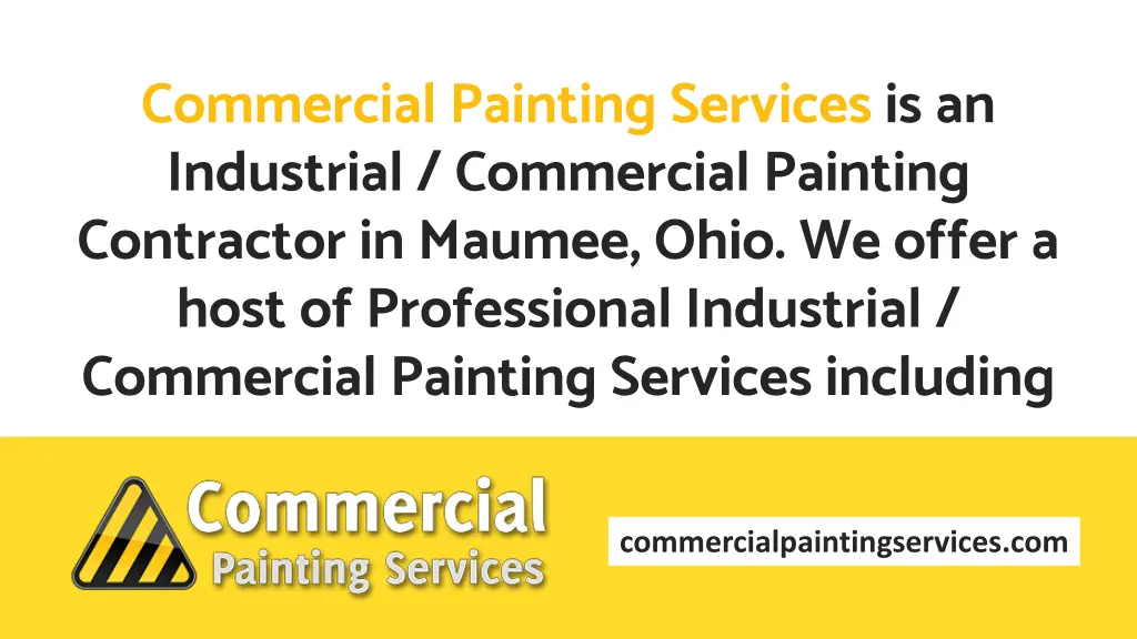 commercial painting services is an industrial