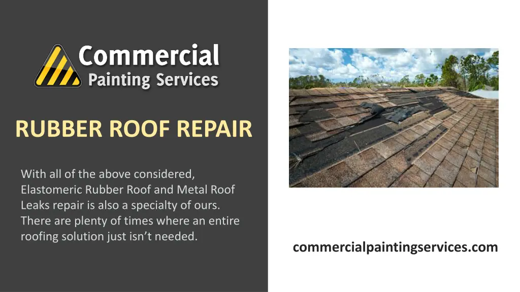 rubber roof repair