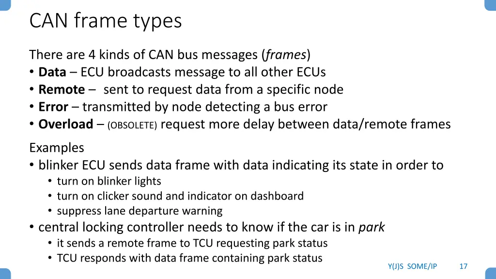 can frame types