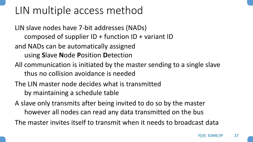 lin multiple access method