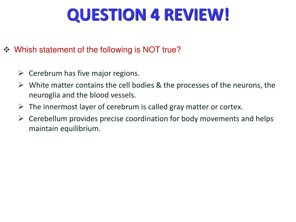 question 4 review