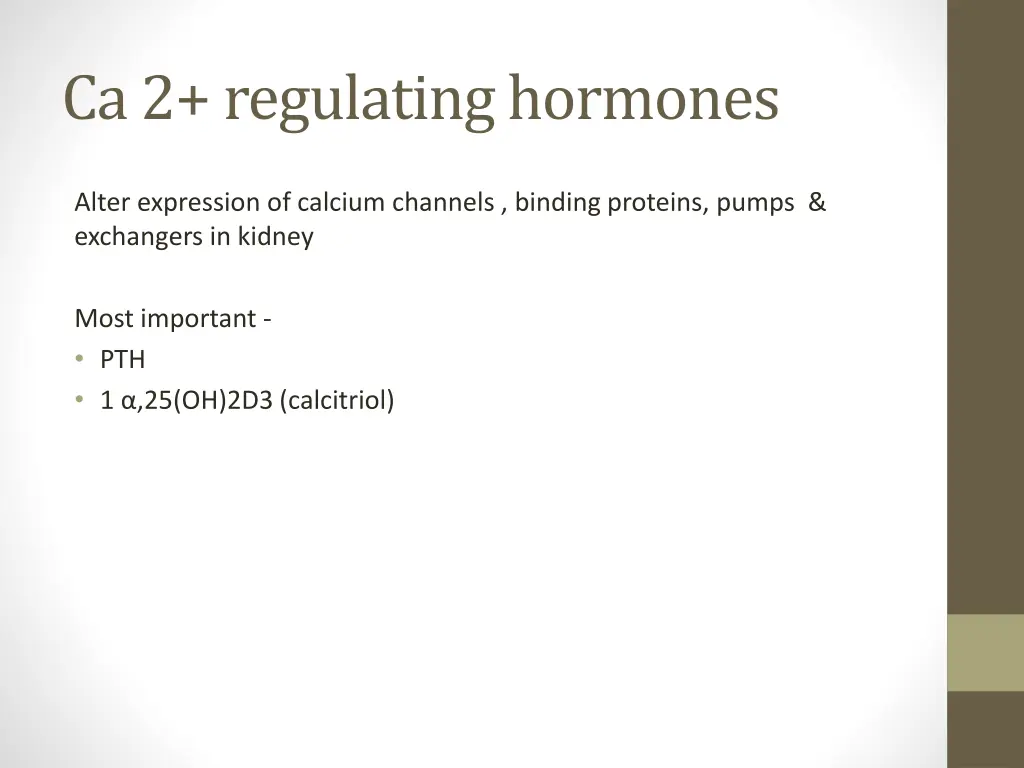 ca 2 regulating hormones