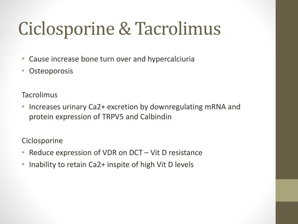 ciclosporine tacrolimus