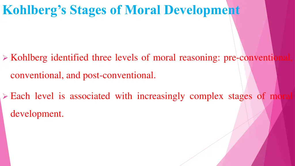 kohlberg s stages of moral development