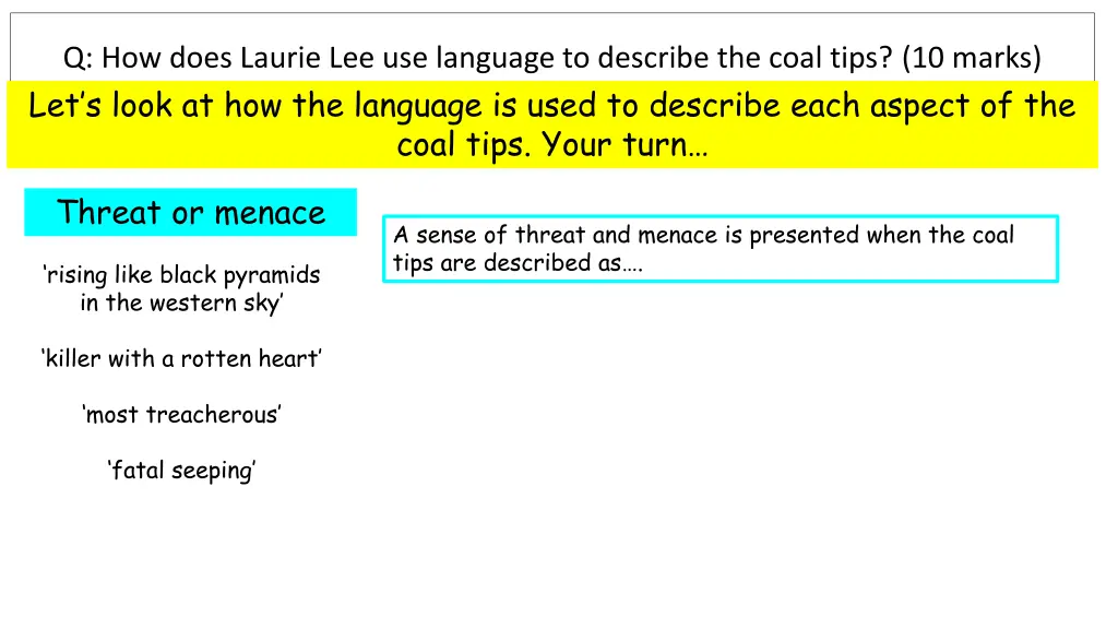 q how does laurie lee use language to describe 8