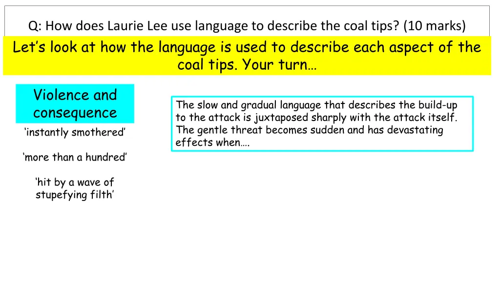 q how does laurie lee use language to describe 9