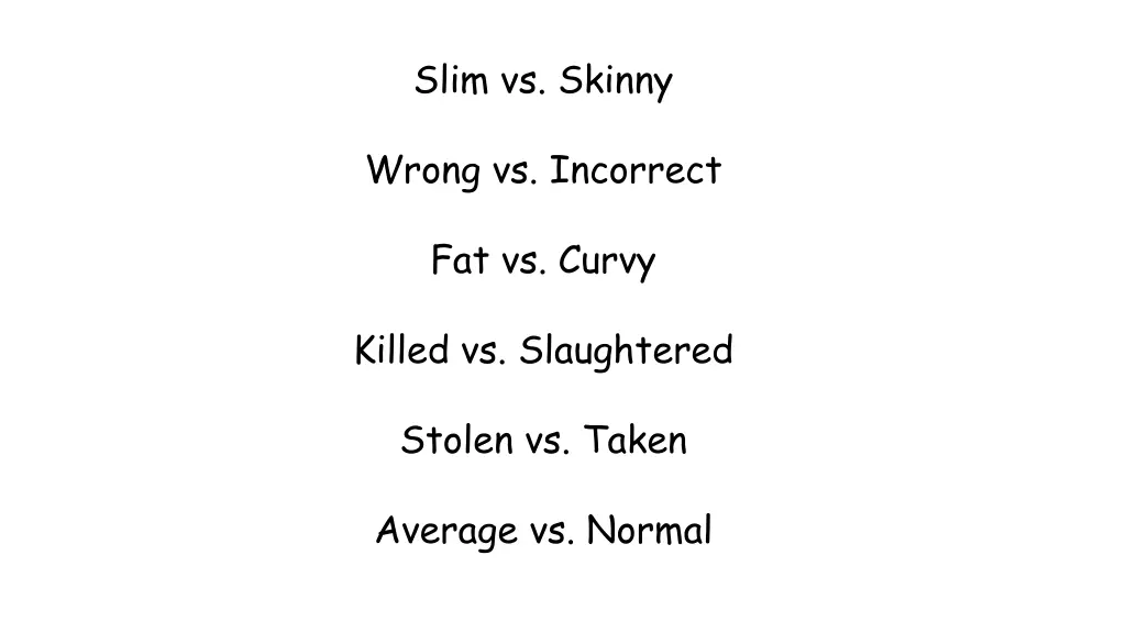 slim vs skinny