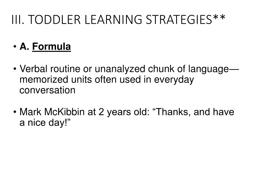 iii toddler learning strategies