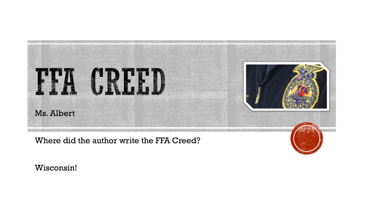 ffa creed