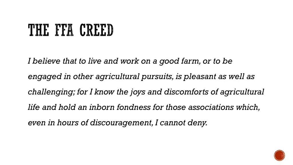 the ffa creed 1