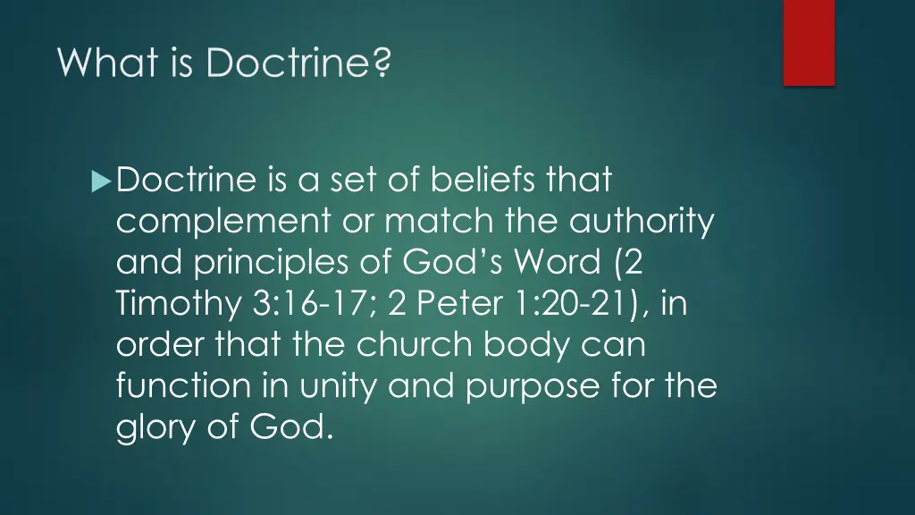 what is doctrine