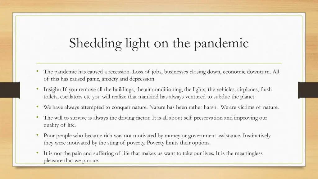 shedding light on the pandemic 1