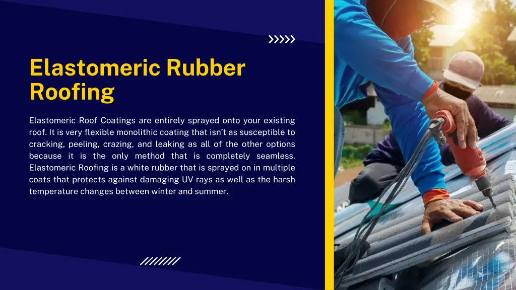 elastomeric rubber roofing