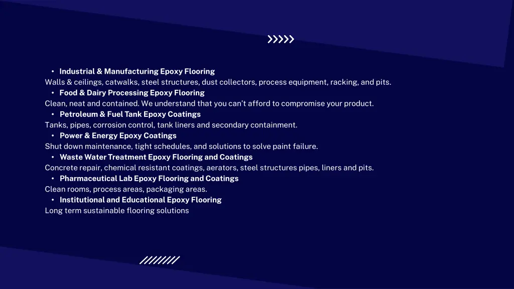 industrial manufacturing epoxy flooring walls