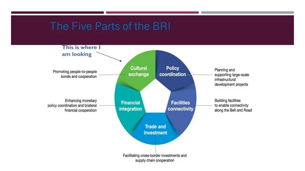 the five parts of the bri