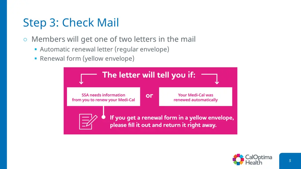 step 3 check mail