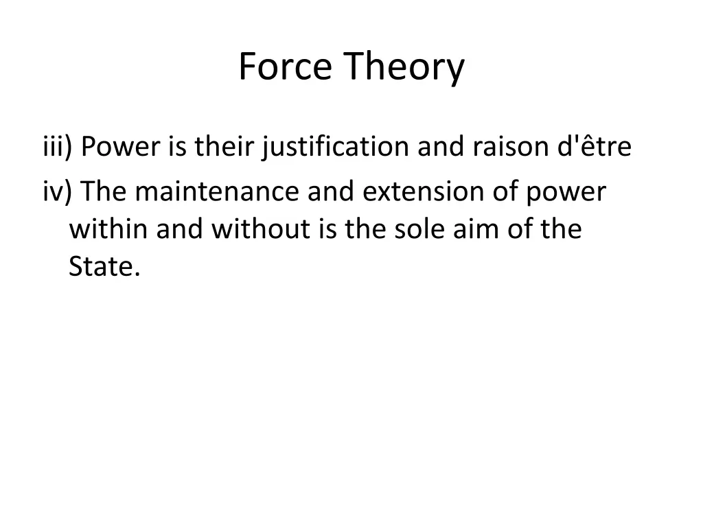 force theory 2