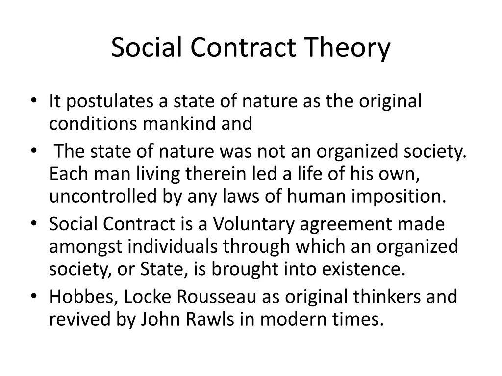 social contract theory