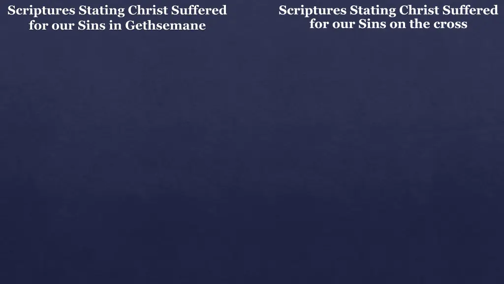 scriptures stating christ suffered for our sins 1