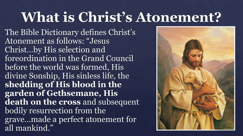 what is christ s atonement the bible dictionary