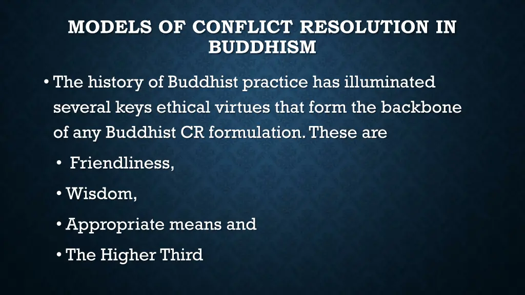 models of conflict resolution in buddhism 3