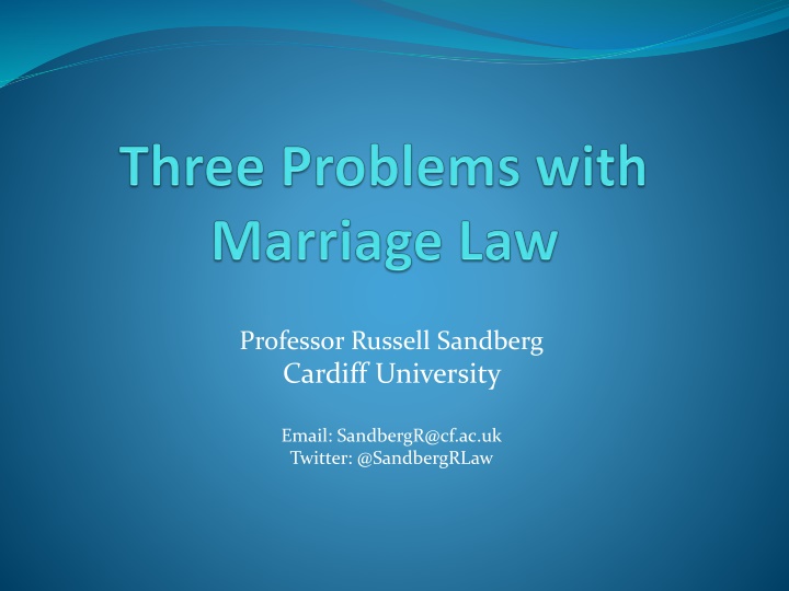 professor russell sandberg cardiff university