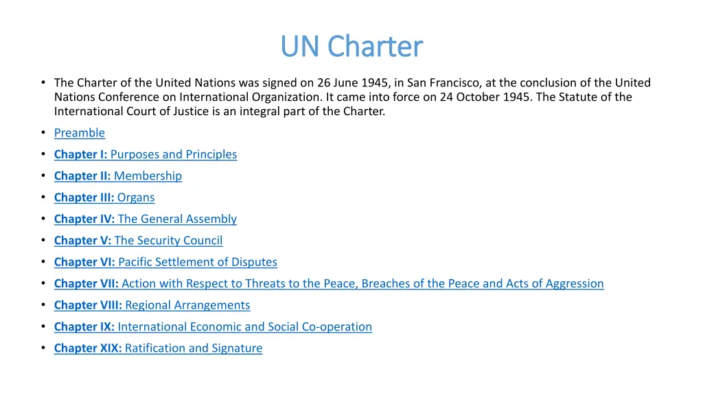 un charter un charter