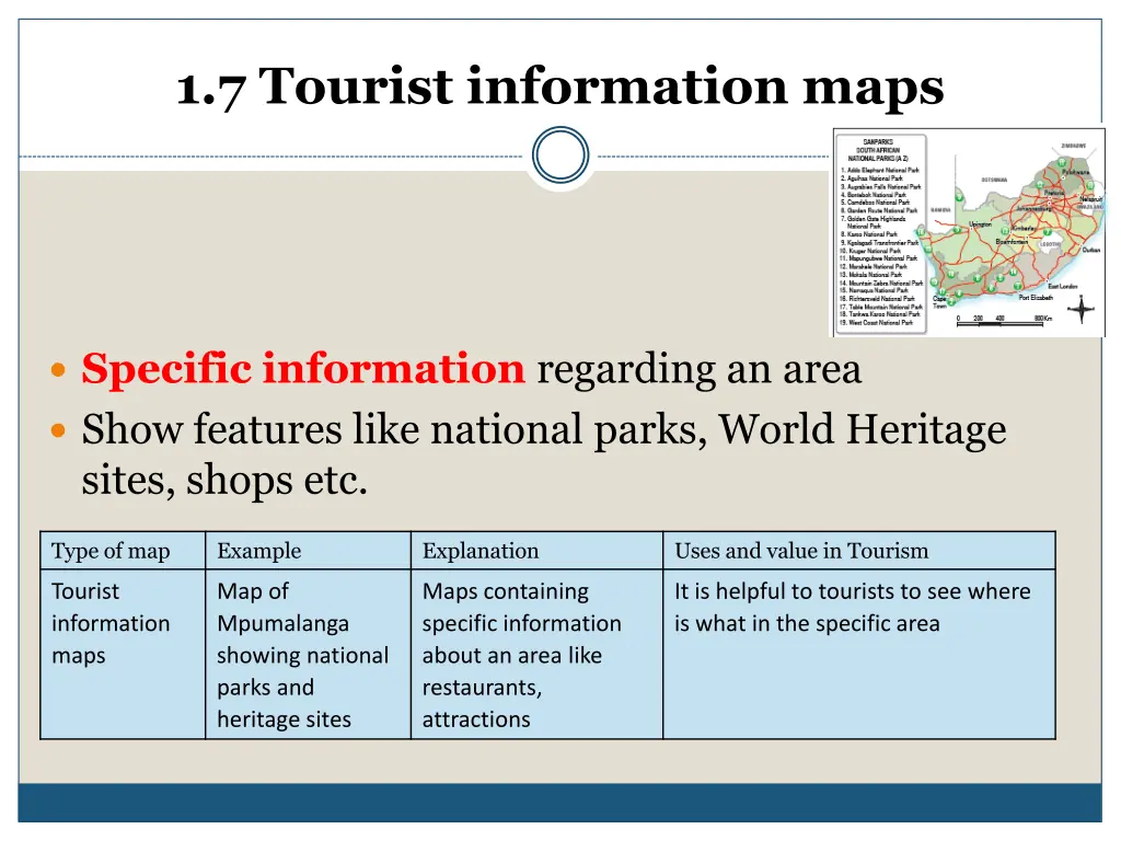 1 7 tourist information maps