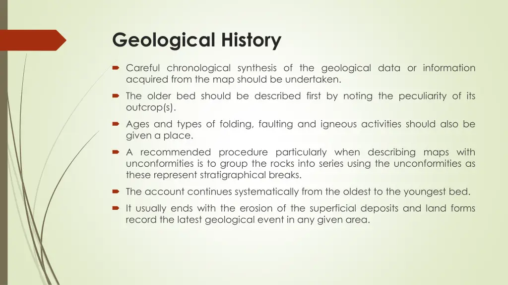 geological history