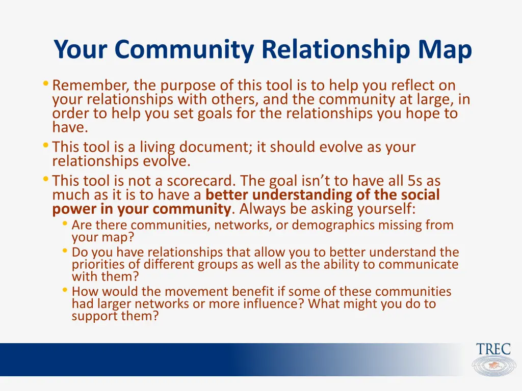 your community relationship map remember