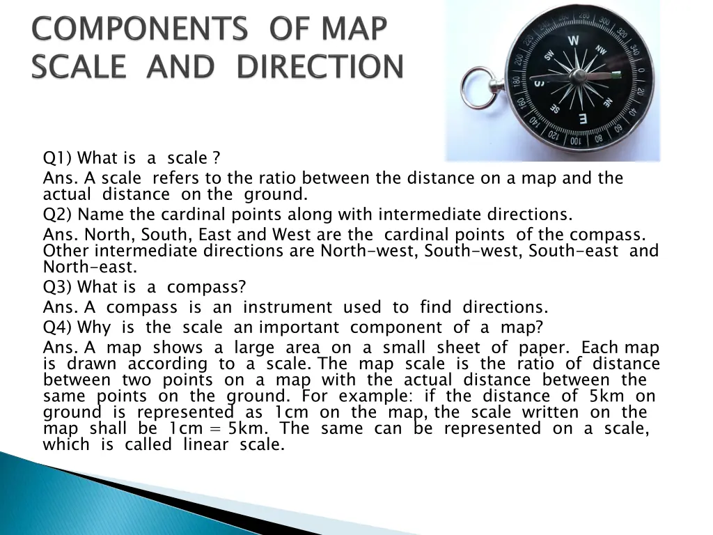 q1 what is a scale ans a scale refers