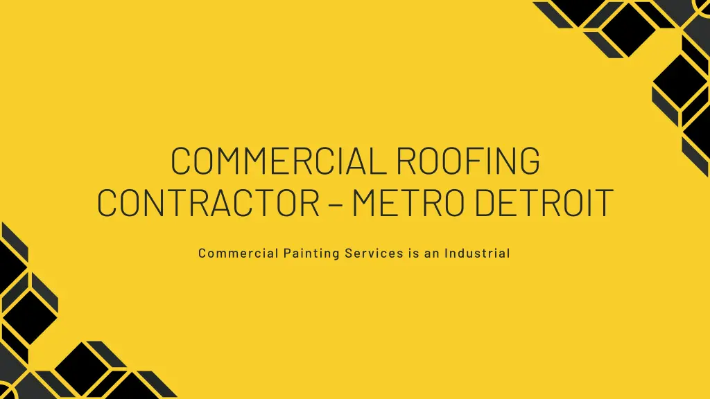 commercial roofing contractor metro detroit