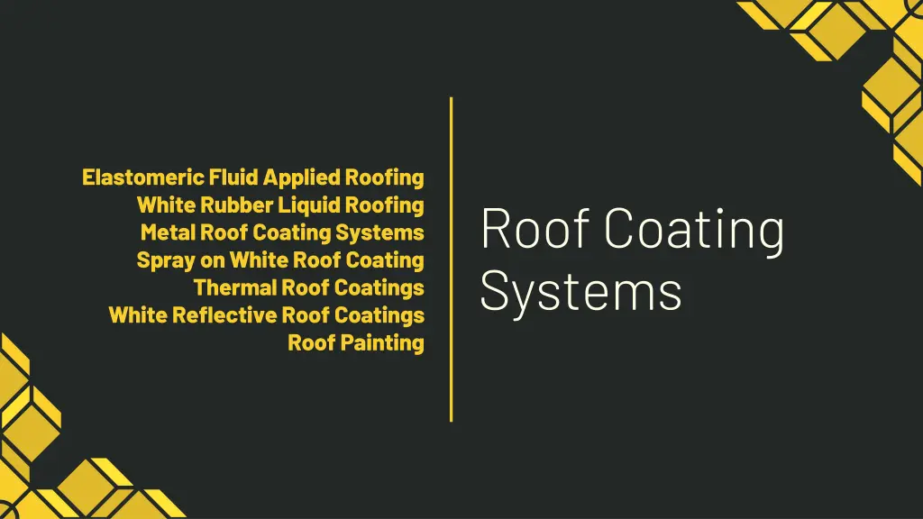 elastomeric fluid applied roofing white rubber