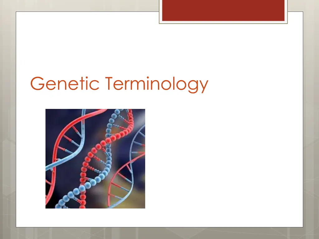 genetic terminology