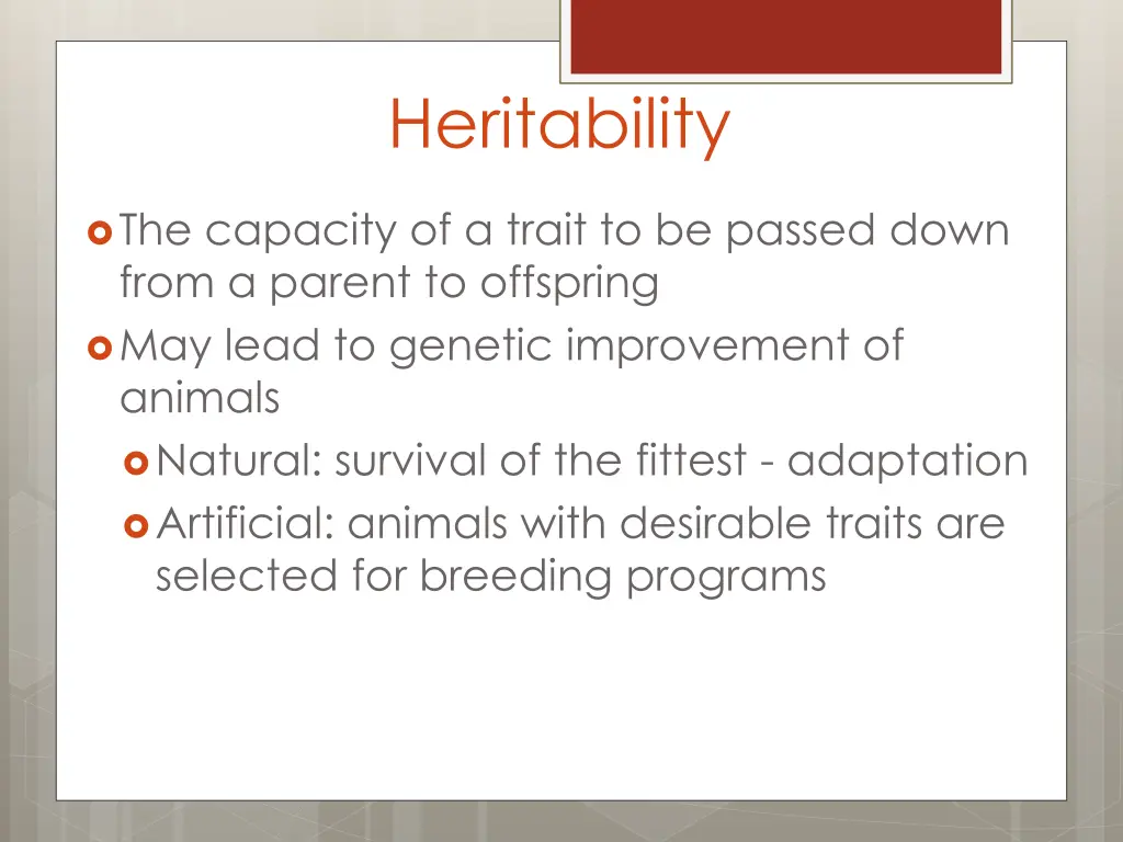 heritability