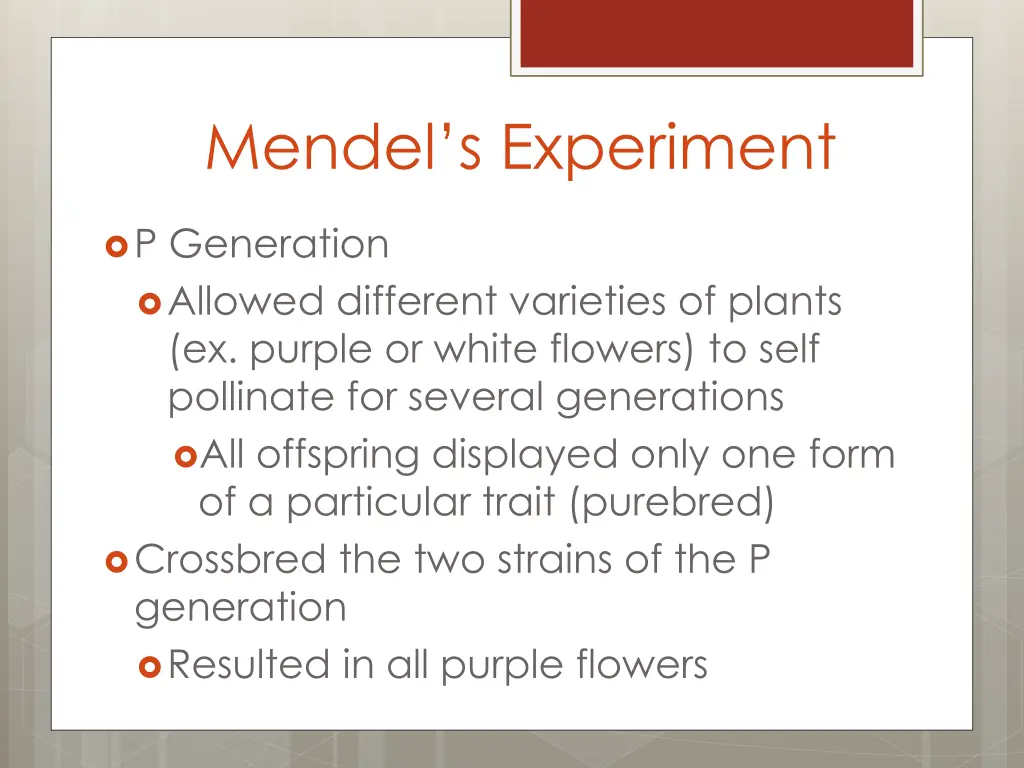 mendel s experiment