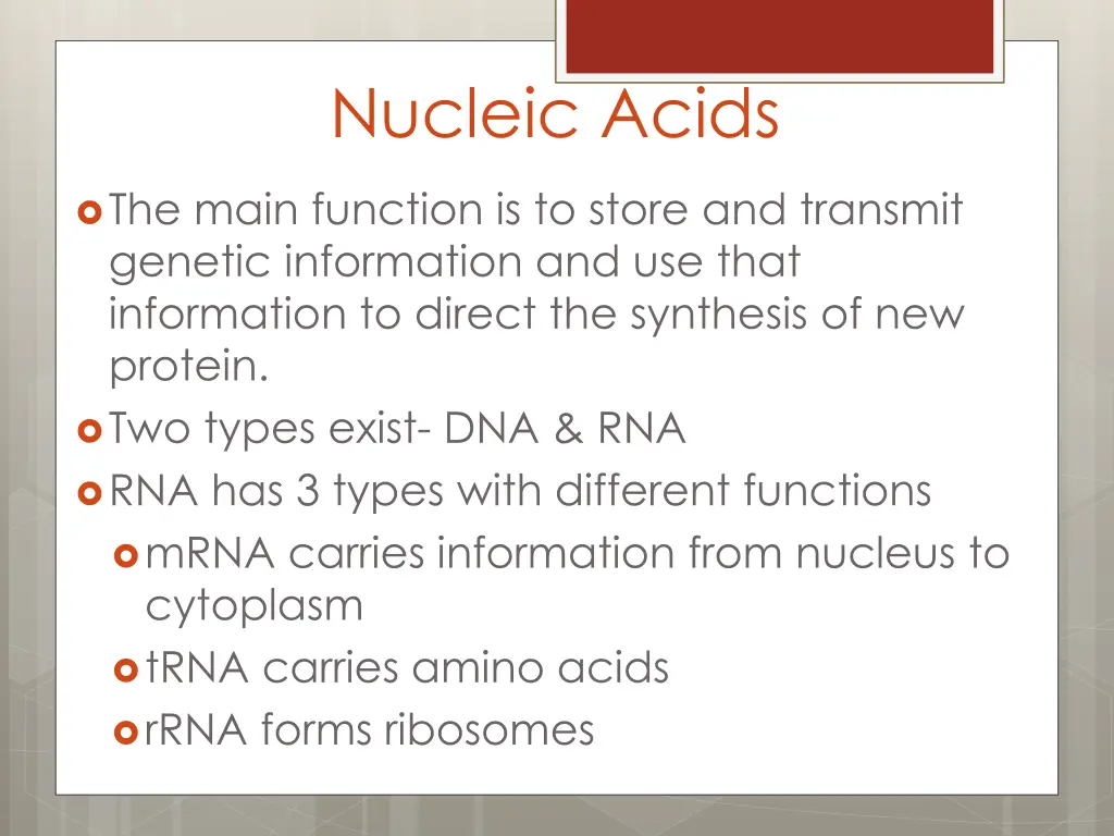 nucleic acids