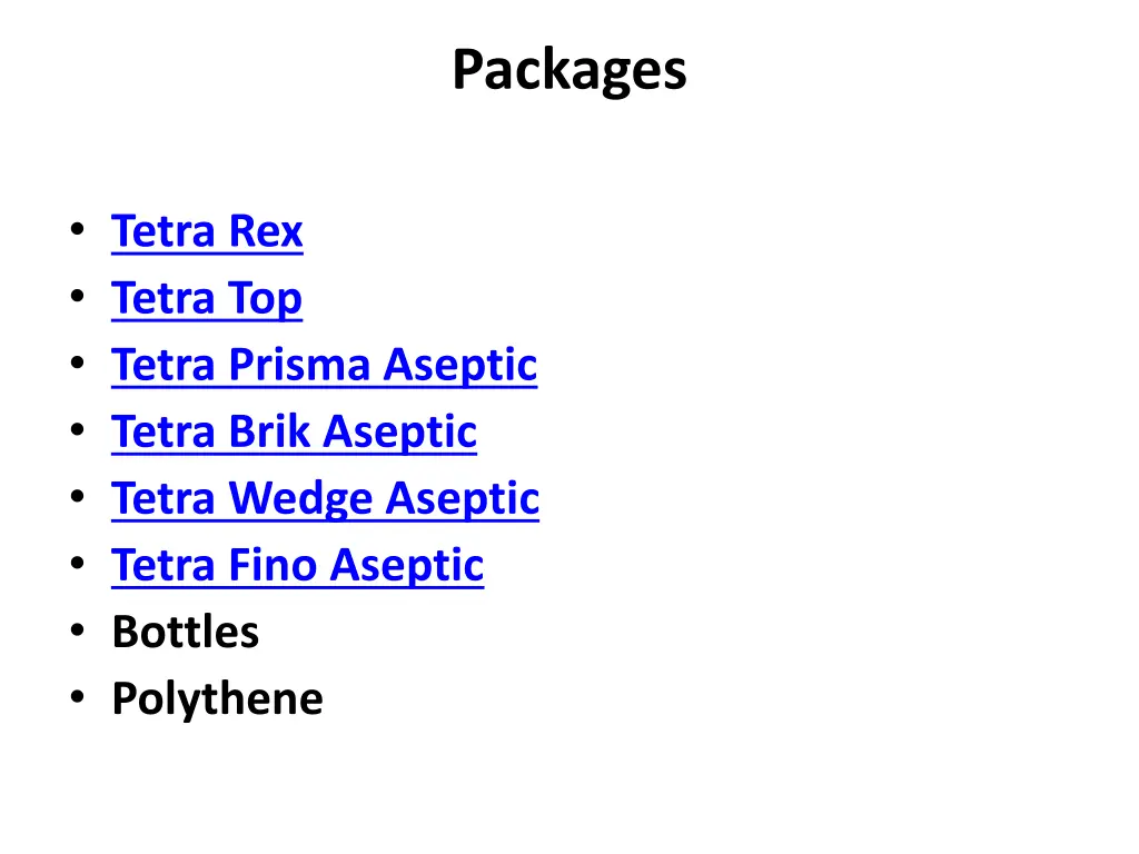 packages