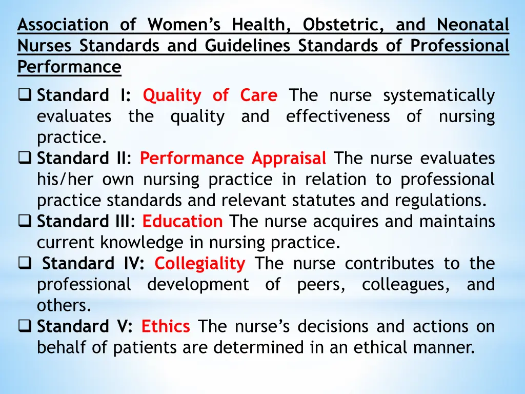 association of women s health obstetric