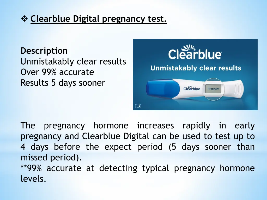 clearblue digital pregnancy test