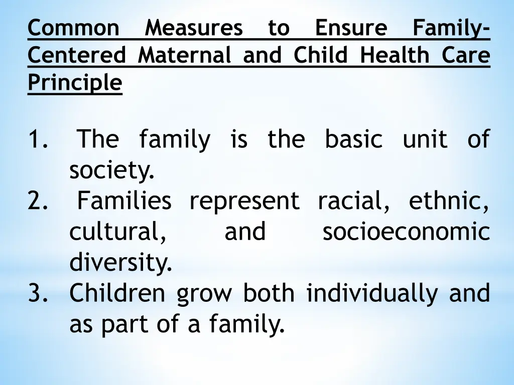 common centered maternal and child health care