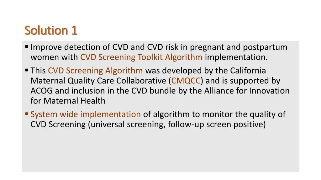 solution 1 solution 1 improve detection