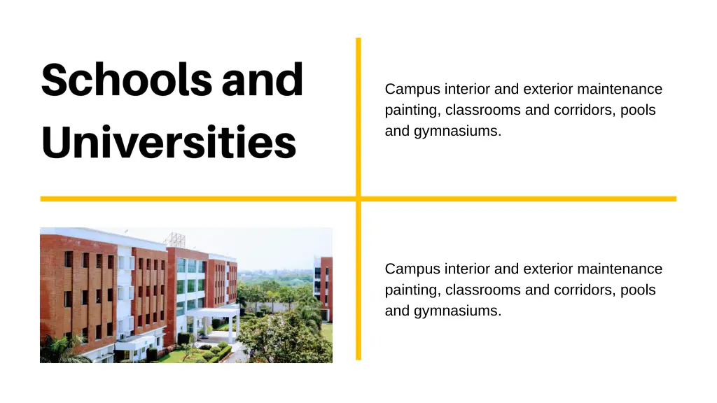 campus interior and exterior maintenance painting