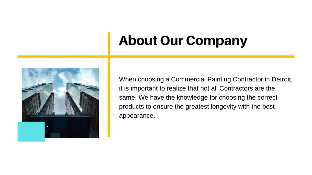 when choosing a commercial painting contractor