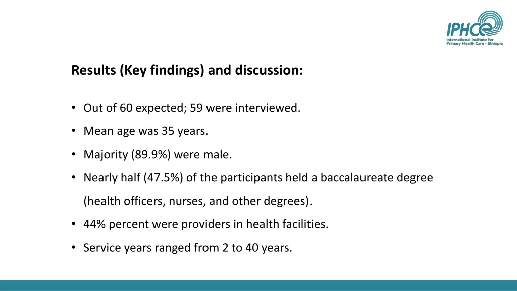 results key findings and discussion