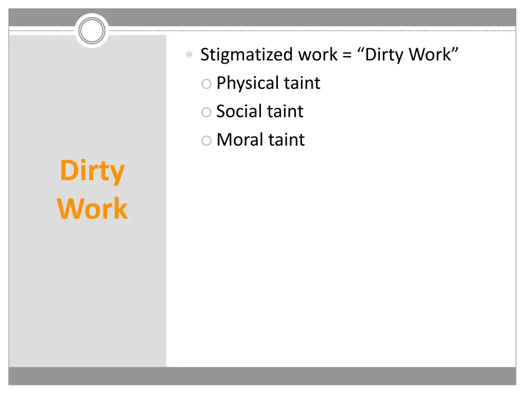 stigmatized work dirty work