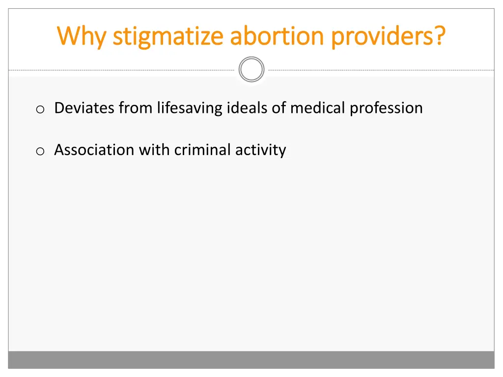 why stigmatize abortion providers why stigmatize