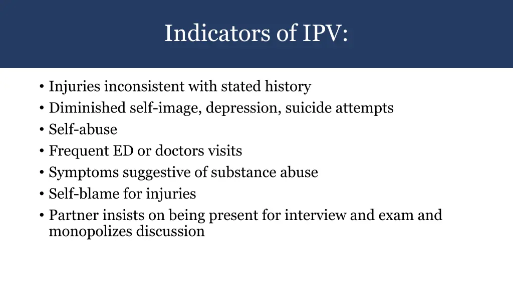 indicators of ipv